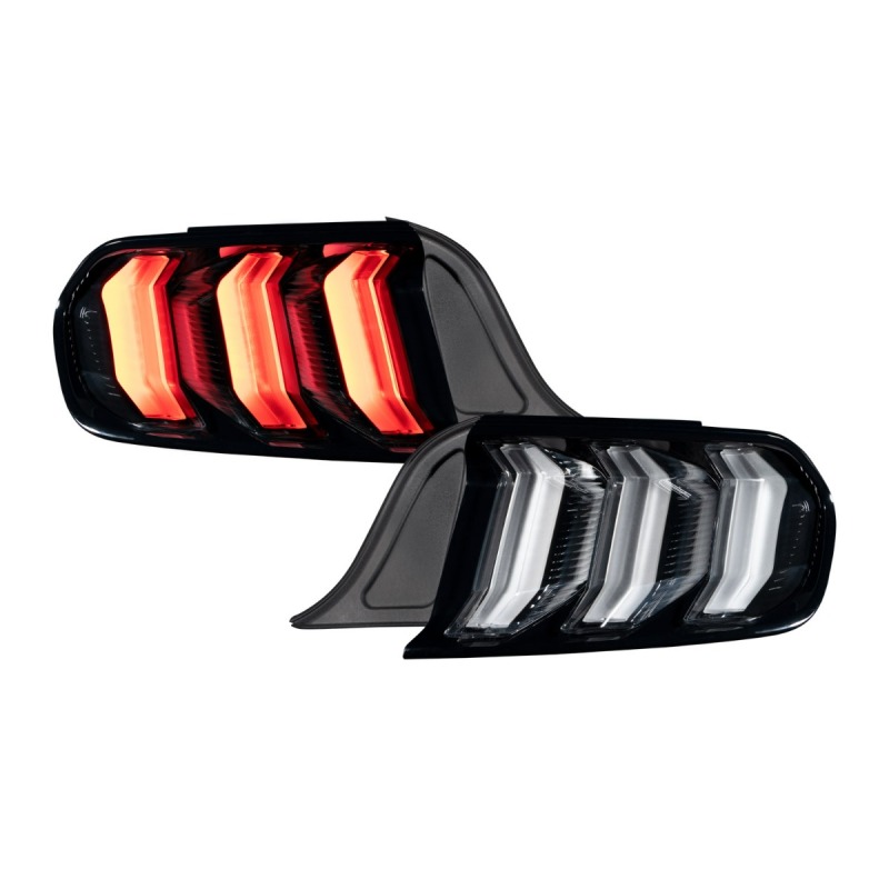 Ford Mustang Tail Lights - Rear - FORM Lighting - Sequential LED - Clear - `15-`23